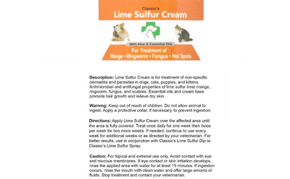 Lime Sulfur Pet Skin Cream