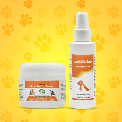 Lime Sulfur Pet Skin Cream and Spray